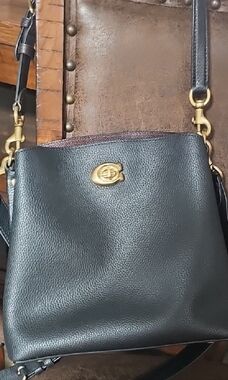 Coach Black Crossbody Bag with Gold Hardware